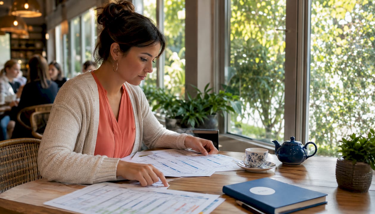 Care staffing coordinator reviewing staff rota